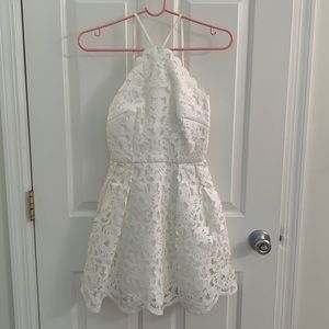Chi Chi London white lace dress